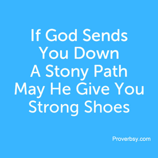 If God Sends You Down Proverbsy