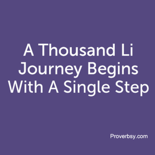 journey of a thousand li