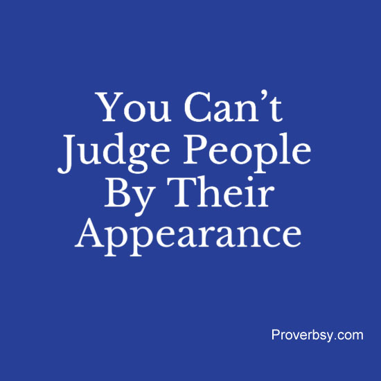 judging people based on appearance